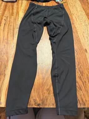 Pearl Izumi Thermal Cycling Running Tights Black Ankle Zip Size Medium